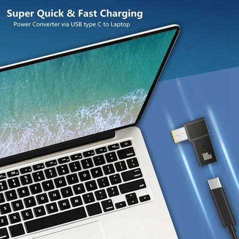 KYMISON переходник USB Type C «Мама» в «Квадратный», черный, 100 Вт