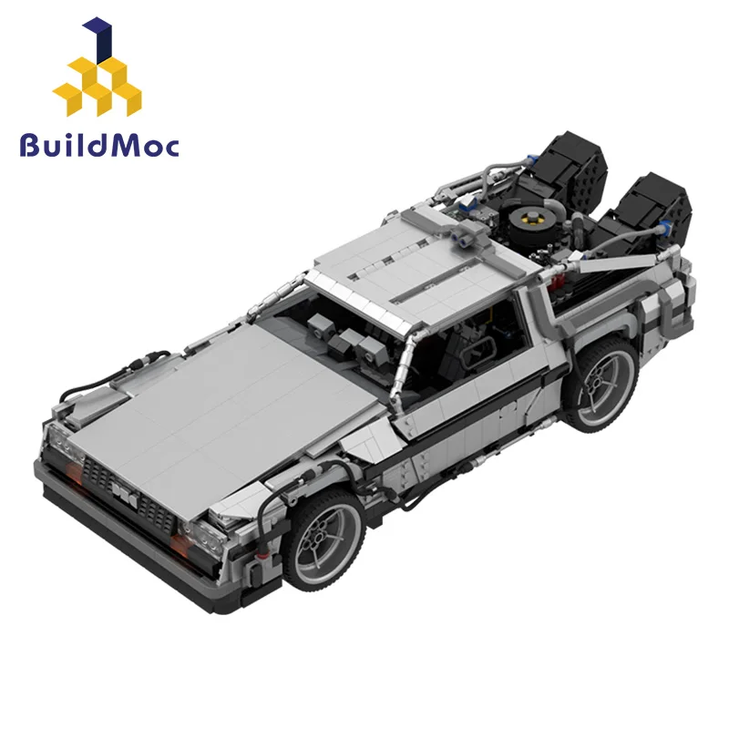 

MOC-42632 Model Car Toy Delorean For Movie Back to The Future Part Metal Alloy Toy Car For Kids Boyfriend Gift