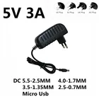 1 шт. DC 5 V 3A 3000MA Micro Usb ACDC Питание адаптер с вилкой EU US AU UK Зарядное устройство 5 V Вольт для Raspberry Pi Zero планшетный ПК