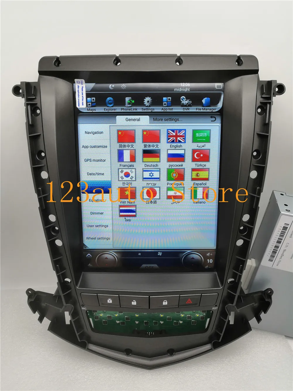 10,4 ''Tesla стиль Android 8,1 автомобильный DVD gps плеер Радио Навигация для Cadillac SRX 2009 2010 2011 2012 PX6 CARPLAY ips стерео