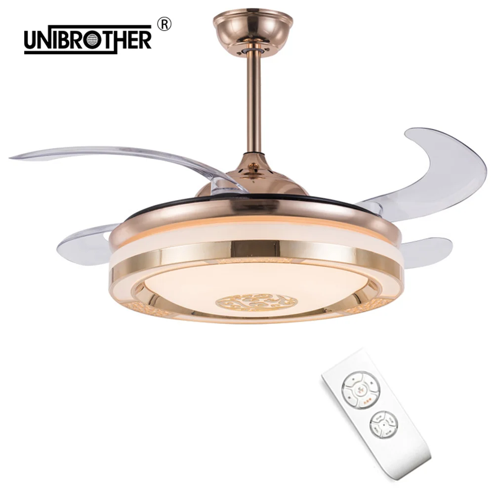 Невидимый светодиодный потолочный вентилятор поддержка smat мобильный телефон