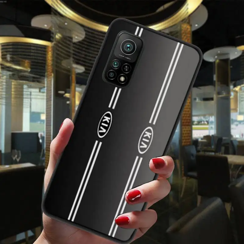 

ZFGHSHYQ Kia Car Black Phone Case For Xiaomi 5 6 6Plus 6X 8 9se 10 10Pro Not2 3 10lite Mix2 2S 8lite Max2 3 F1 5X