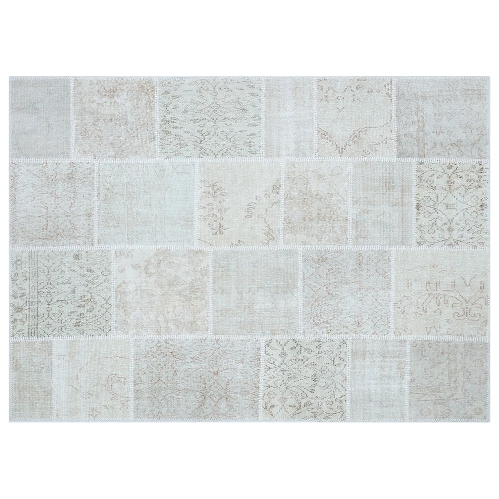

80x150cm Beige Traditional Turkish Patchwork Carpet Unique Rug Small Size Carpet Kids Room Rug