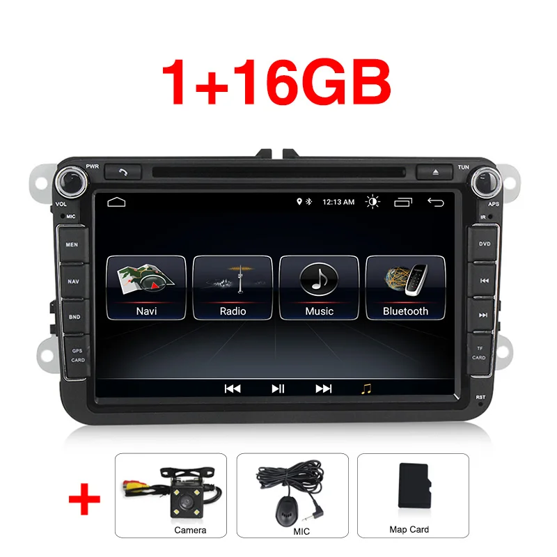 Car dvd camera " Android 8,0 автомобильный dvd-плеер радио аудио gps Navi для VW Polo Jetta Tiguan passat b6 cc fabia Octavia Skoda Yeti Seat Praktic - Цвет: Car dvd camera