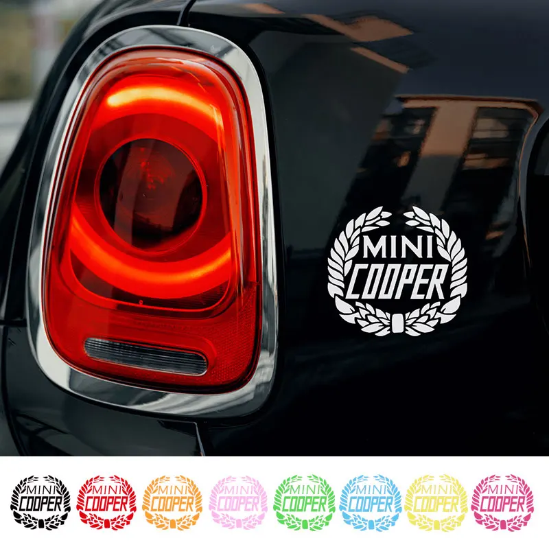 Laurel цветок кузова автомобиля Наклейка багажника двери отделки наклейка для Mini