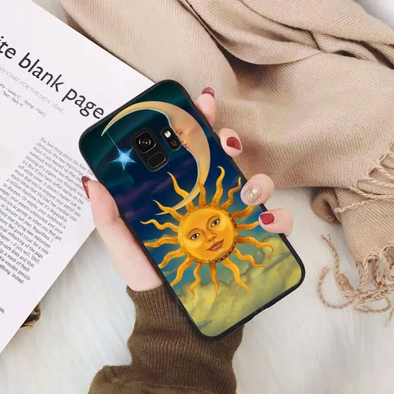 

Funny Sun Moon Face Phone Case For Samsung Galaxy S5 S6 S7 S8 S9 S10 S10e S20 edge plus lite
