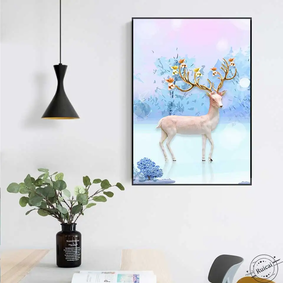 Современный скандинавский абстрактный холст с художественным принтом постер