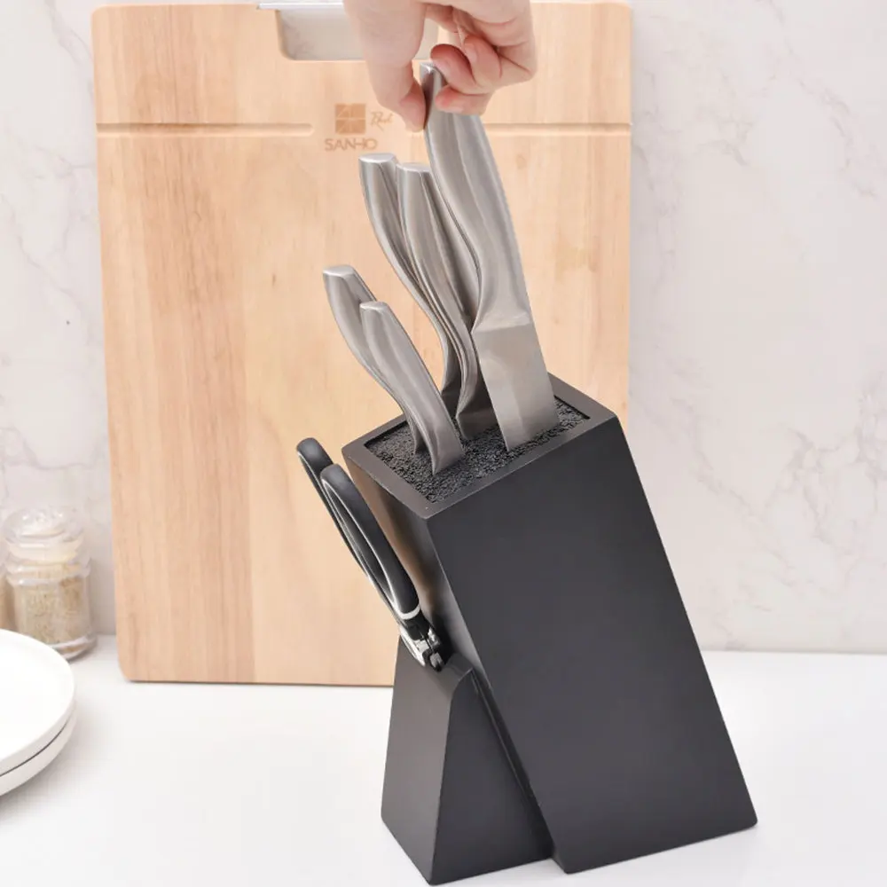 

1 Pc Convenient Cutter Rack Household Creative Scissors Storage Holder (Black)