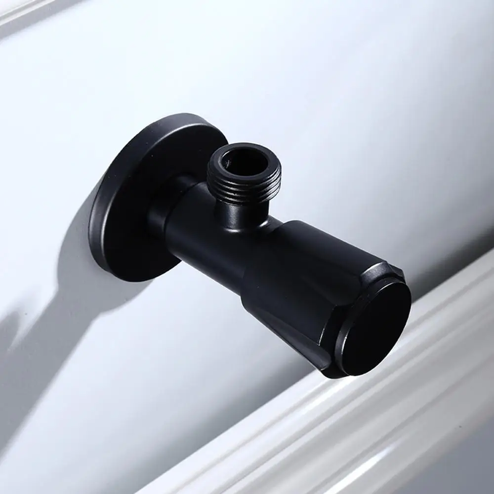 1PC black angle valve stainless steel cold and hot water mixer bidet valves for bathroom kitchen toilet washbasin water-heater |