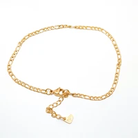 fashion 304 stainless steel gold color chain anklet foot bracelets for women summer beach jewelry gifts 23cm9 long 1 piece