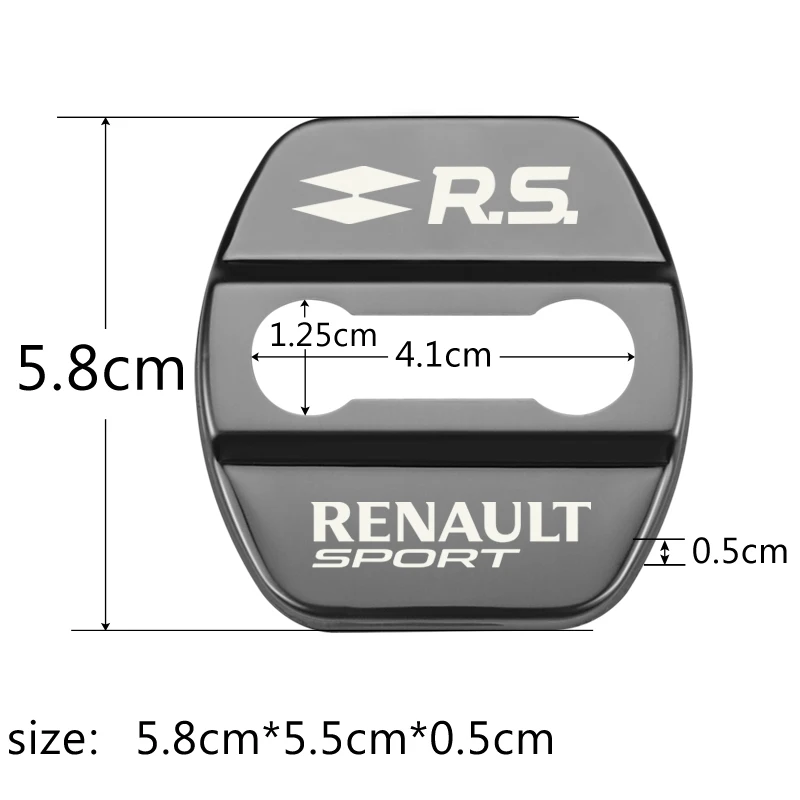 4 шт. автомобильный Стайлинг крышка замка автомобильной двери чехол для Renault Sport