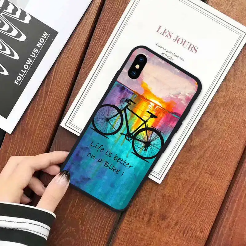 

CYCLING art retro cartoon pattern luxury Phone Case coque for iPhone 11 12 mini pro XS MAX 8 7 6 6S Plus X 5S SE 2020 XR