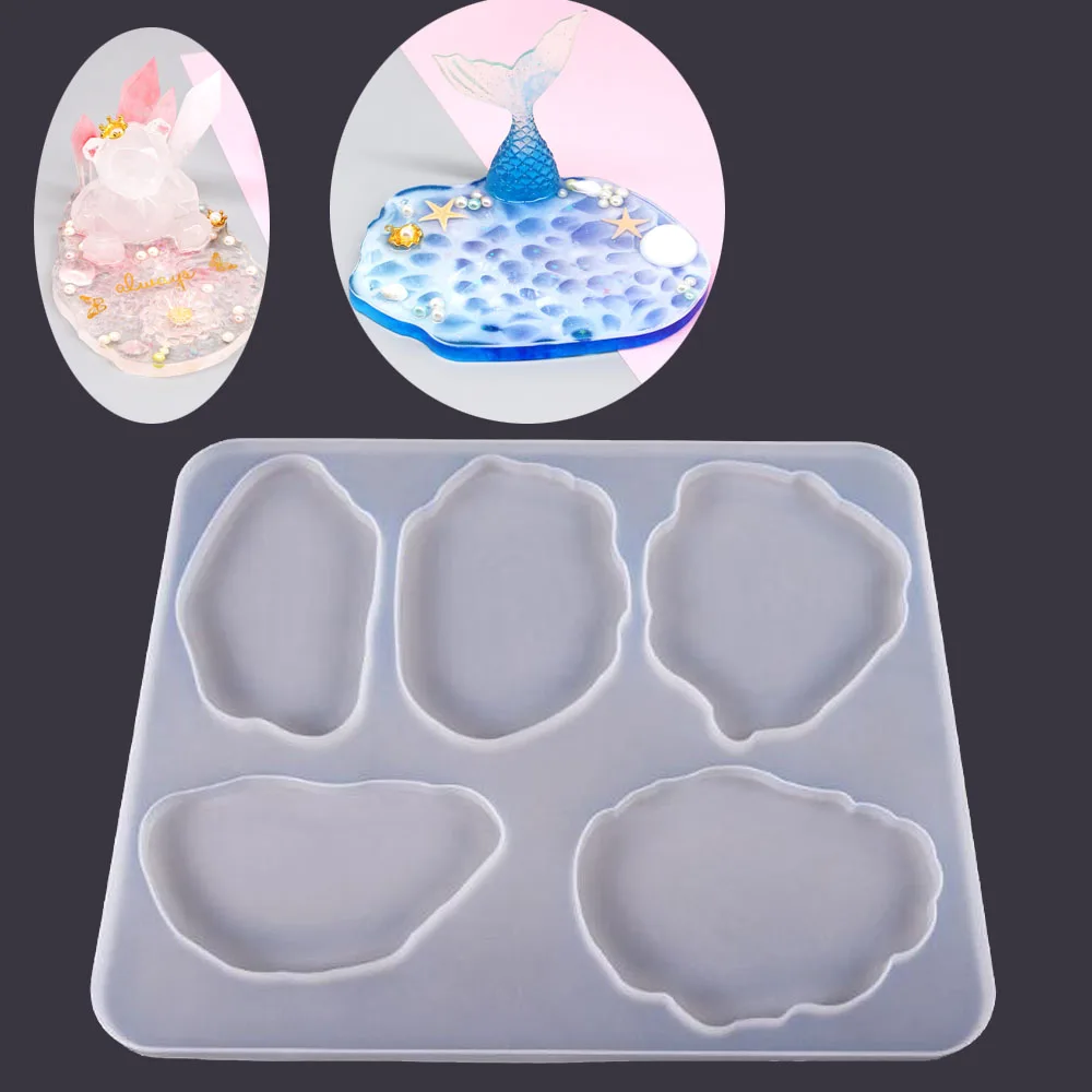 Furnishing articles base pad Multi-standard Cup Mat Silicone Mold for jewelry making tool UV epoxy resin molds decorative crafts
