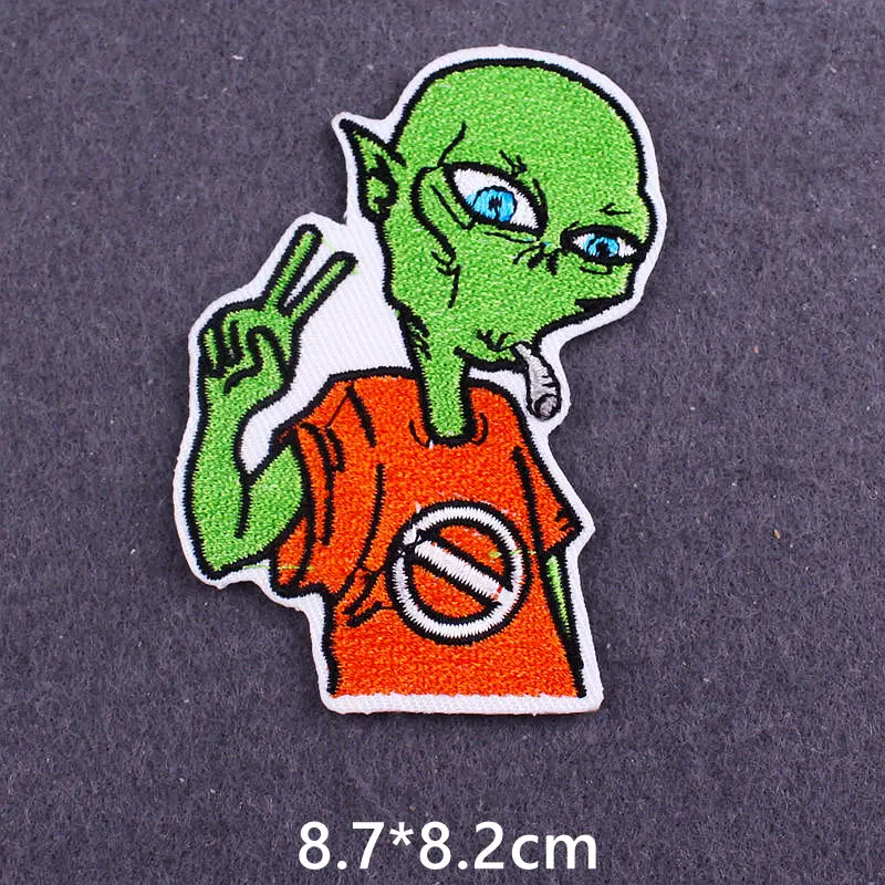 Космические пришельцы патч НЛО значки нашивки на куртке Одежда DIY мультфильм