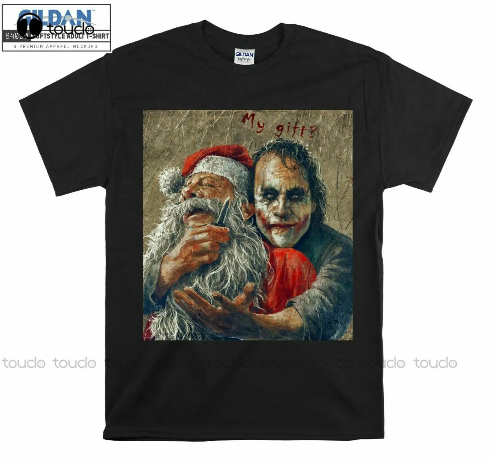 

The Jo..Ker Heath Ledger Santa Claus Men Women Unisex Joker T-Shirt Size Big Sister Shirt Custom Aldult Teen Unisex Xs-5Xl
