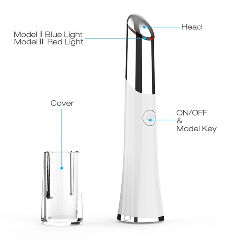 

Electric Eye Massager Vibrating Eye Thermal Massage LED Photon Light Therapy Eye Care Bar Anti & Wrinkle Puffiness Removal Tools