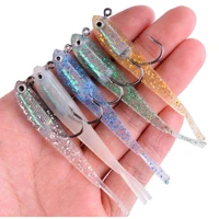 5pcs 7 5cm artificial silicone fishing lures lead fish soft lure bait with hook fishing tackle
