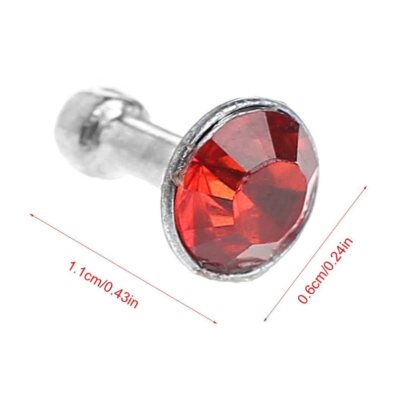 

Round Glittering Rhinestone 3.5mm Anti Dust Plug Earphone Stopper For Smart Phone