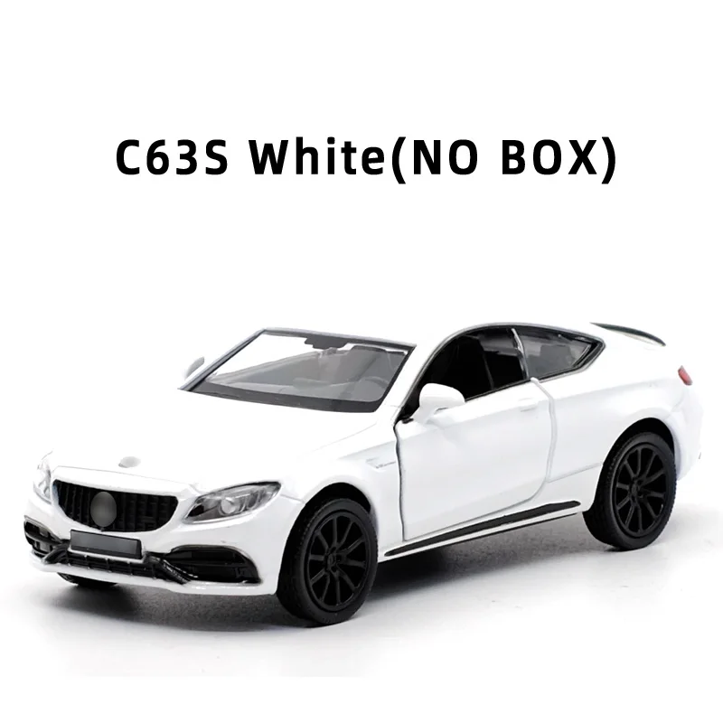 C63S WHITE(NO BOX) Новое поступление RMZ город 1:36 C63S/GTS спортивный автомобиль сплав литья под давлением модель автомобиля игрушка с откатом для детей Подарки Игрушка коллекция - Цвет: C63S WHITE(NO BOX)