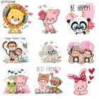 ZOTOONE милые нашивки с животными, обезьянка, наклейки для детей, термоклейкие нашивки для одежды, футболки, DIY теплопередающие аппликации G