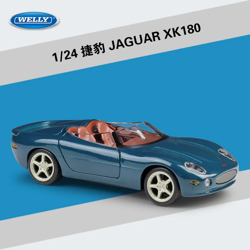 Модель автомобиля Welly 1:24 Jaguar XK180 Roadster из сплава литой и игрушечный автомобиль