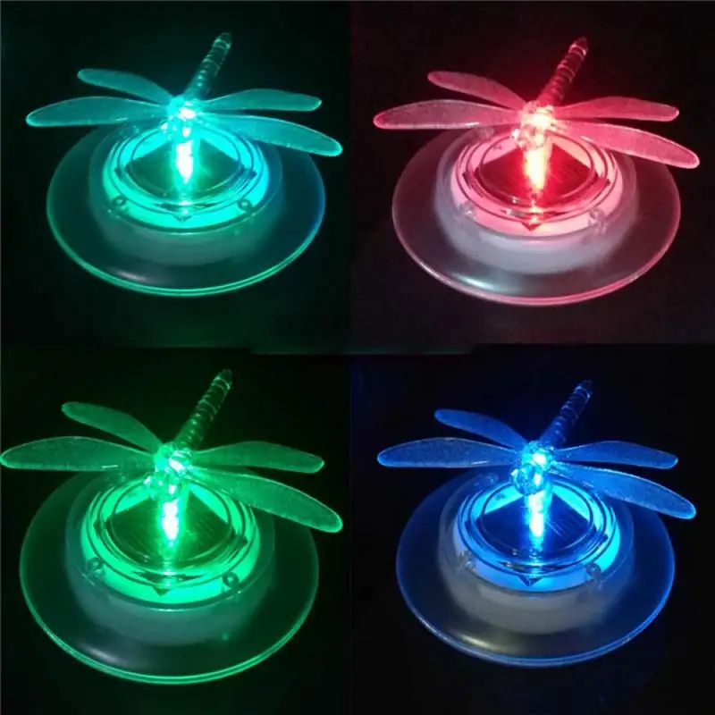 

Solar LED Float Lamp RGB Color Change Butterfly Dragonfly Outdoor Garden Pond Water Light Swimming Pool Underwater Lights