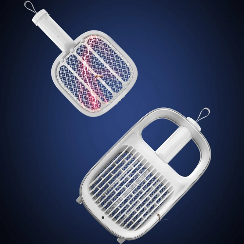 

Electric Insect Racket Swatter Zapper USB 1200MAh Rechargeable Mosquito Swatter Kill Fly Bug Zapper Killer Trap