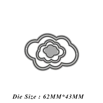 

JMCRAFT 2021 Lace Cloud Cutting Dies Scrapbook Mold Cutting Mold DIY Crafts Handmade New