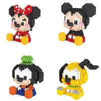 hot classic cartoon minnie mickey mouse goofy daisy pluto dog disneyland figure model bricks mini micro diamond blocks toys gift
