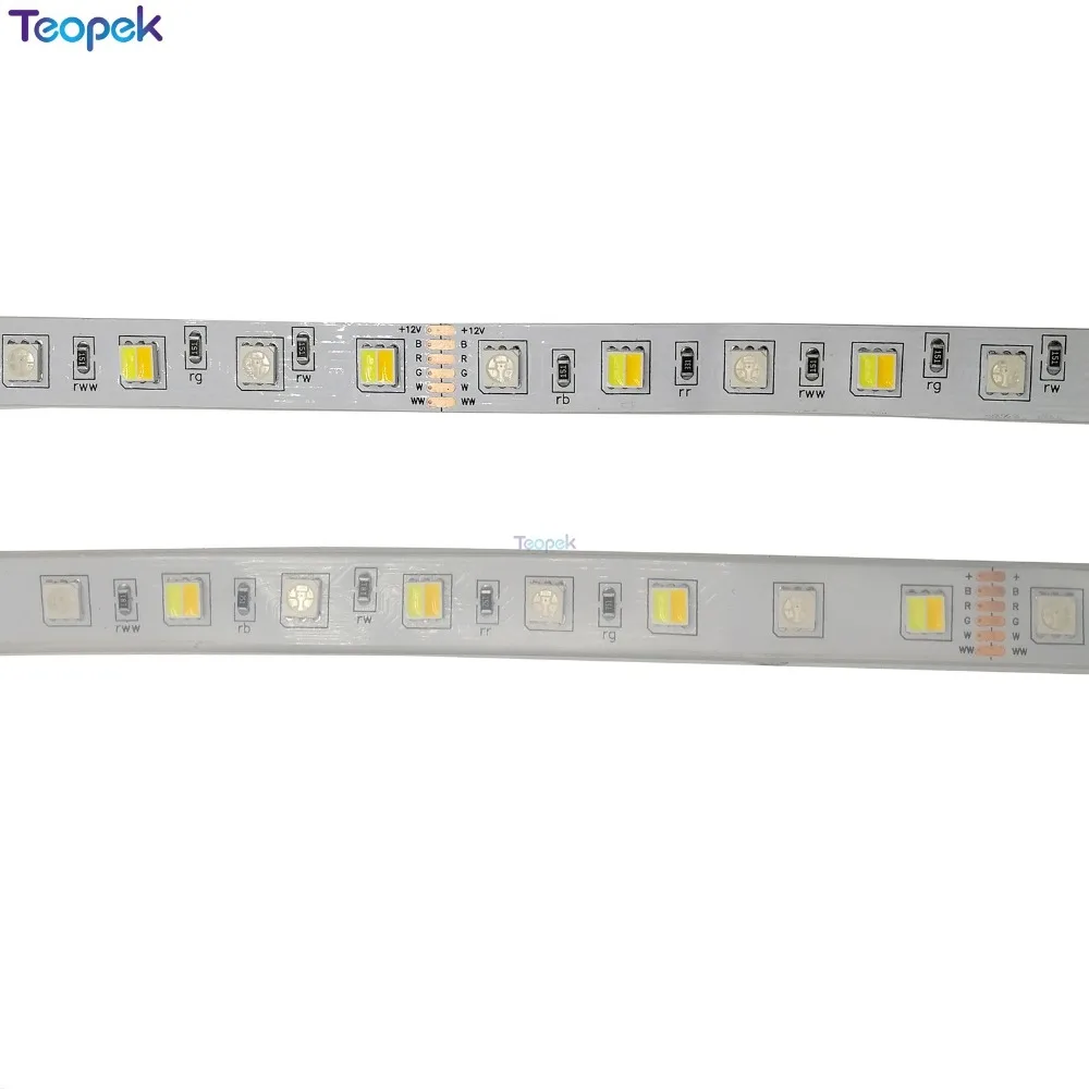 RGB CCT светодиодный светильник 5050 RGB+ двойная белая светодиодная лента e праздничное украшение светодиодный светильник s 12 v/24 V 12MM PCB 5m