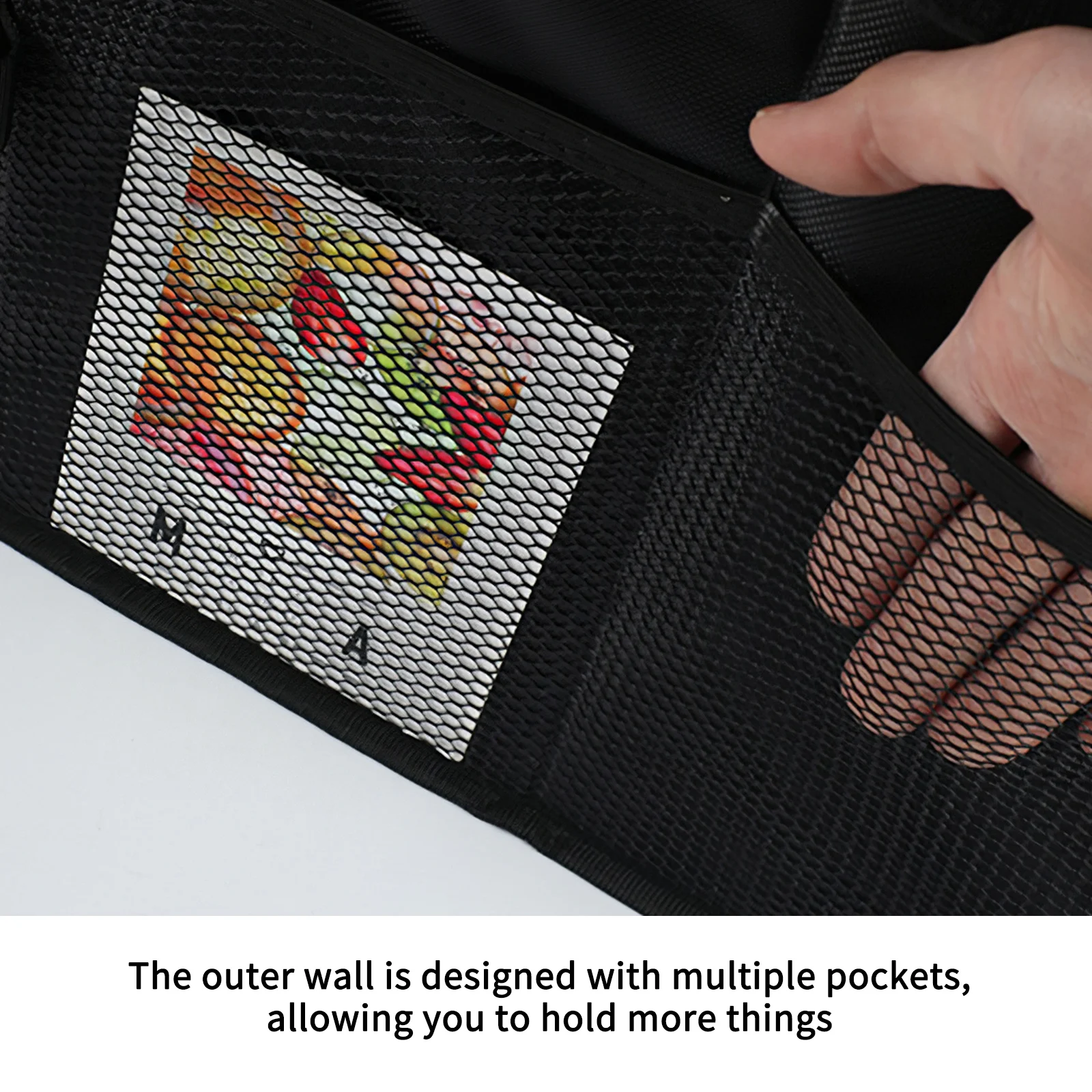 Дешево TiOODRE автомобильный ящик для хранения с металлическими ручками, Складной автомобильный ящик для хранения с внешними сумками для хранения, ор...