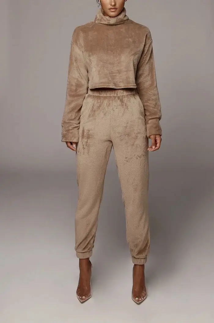 two piece set women tracksuit for women outfit winter cashmere hoody pants 2 piece set for female two pieces sets women's suits