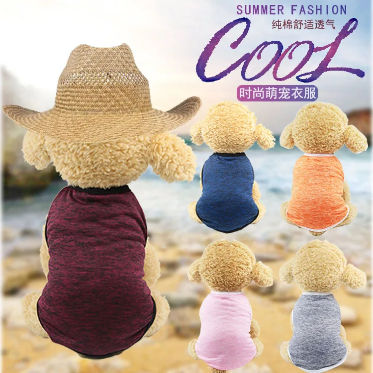 Летняя спортивная футболка для собак одежда среднего и размера мягкий дышащий