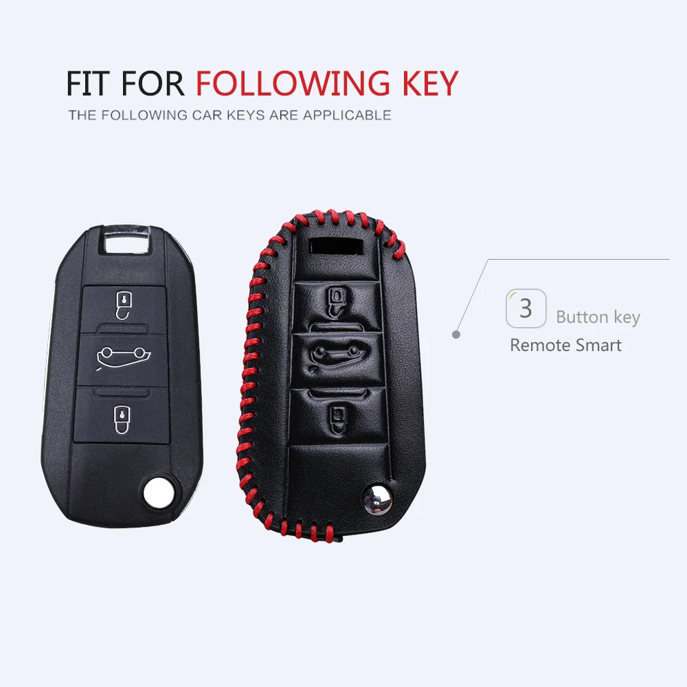 KUKAKEY Car Key Protection Case Cover For Peugeot 106 107 108 206 CC 2008 308 407 SW 508 5008 Boxer Expert Ring Accessories | Автомобили и