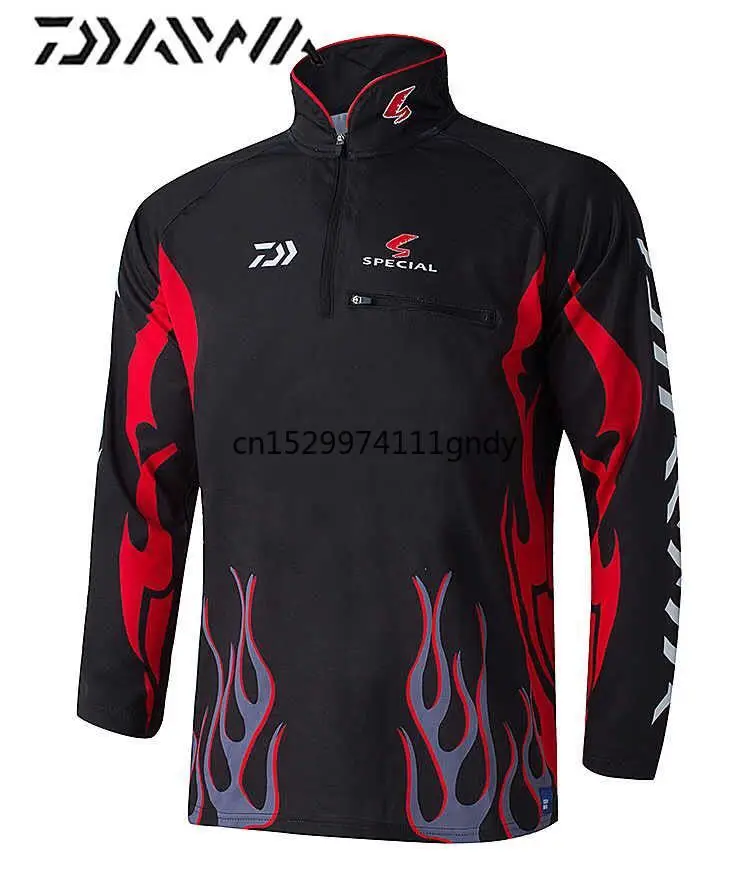 

Одежда для рыбалки Daiwa Camisa Pesca UV UPF>50 воздухопроницаемая Солнцезащитная быстросохнущая УФ Спортивная одежда с длинным рукавом рубашки