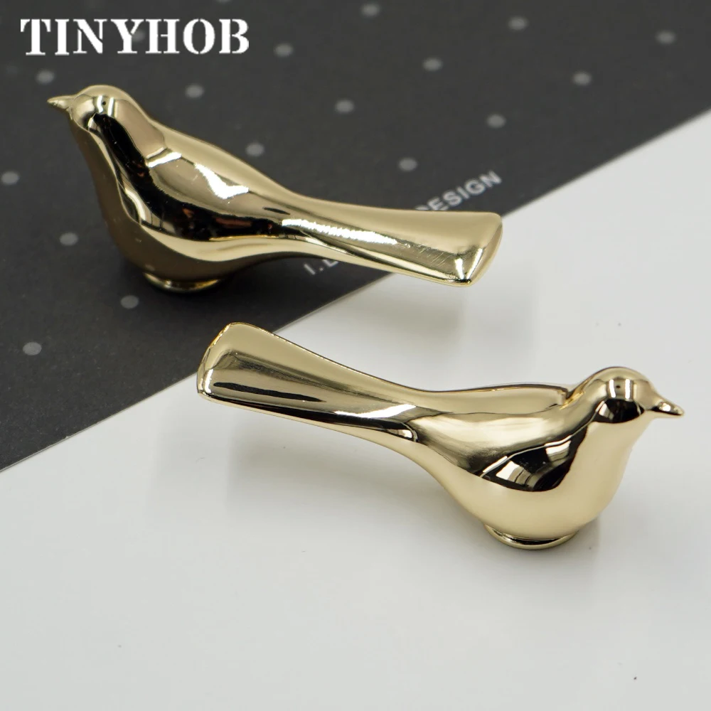 1 шт. позолоченные украшения в виде животных минималистичные декоративные ручки