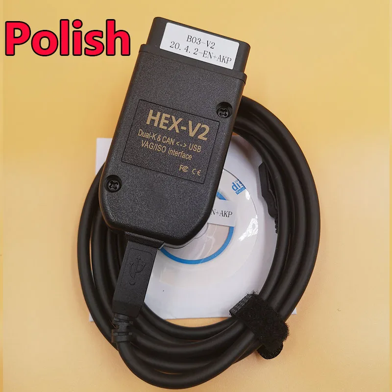 2021 Wesheu VCDS V2 кабель шестигранный интерфейс VA COM 20 12 для VW AUDI Skoda Seat VAG 21 3