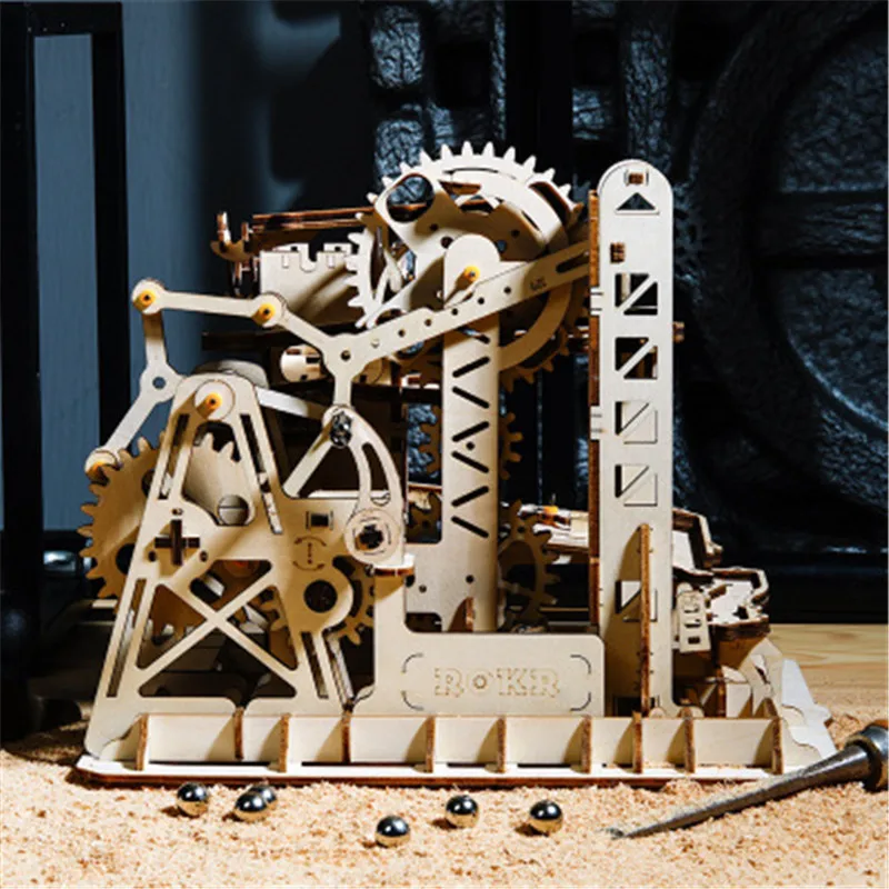 Деревянная модель сделай сам с водяным колесом наборы для сборки строительные