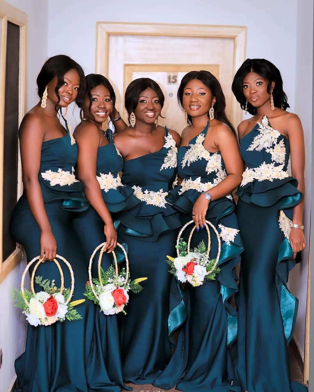 Aso Ebi арабское темно-синее платье-Русалка с одним открытым плечом кружевное