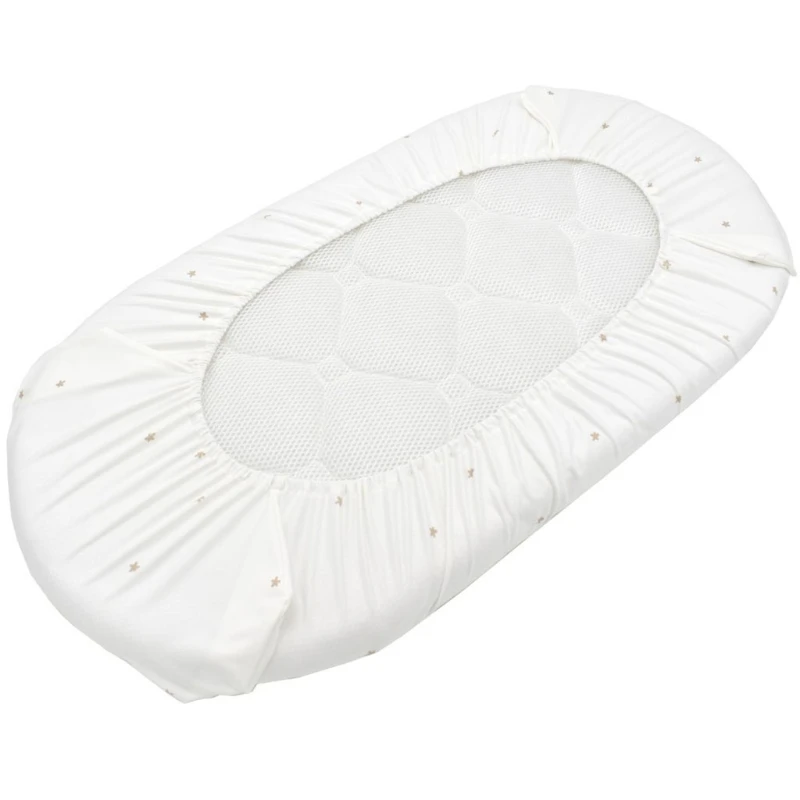 

Baby Moses Basket Sheet Printing Mini Cradle Bedding Protector Crib Care Mattress Removable Cover