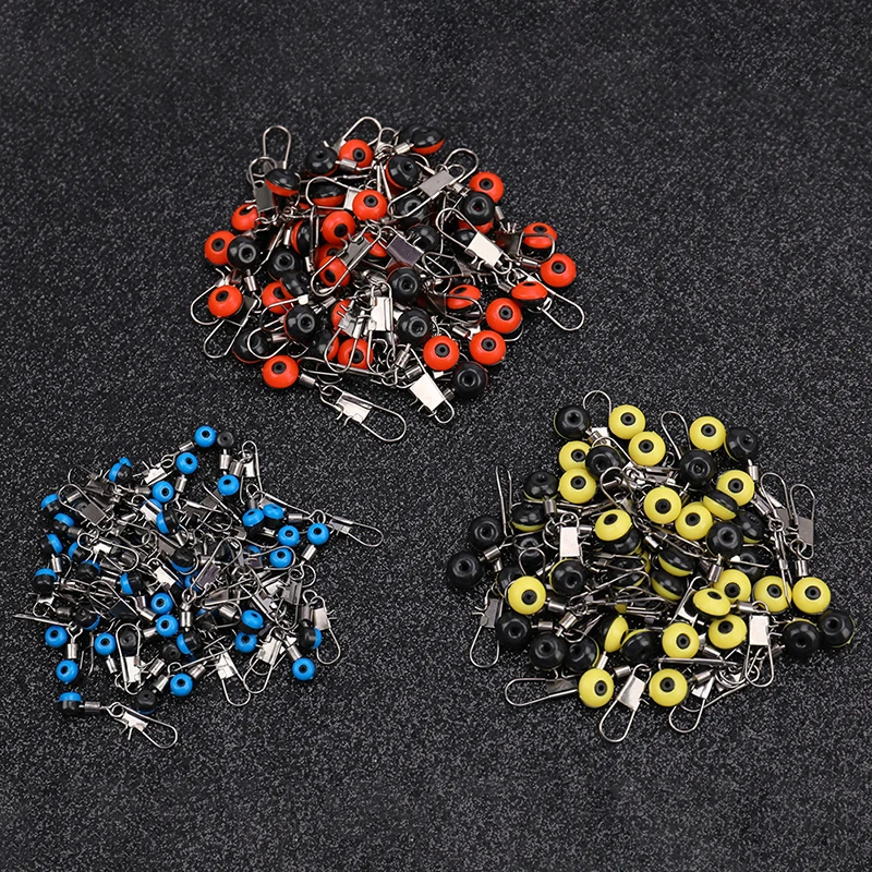

50 pcs Fishing Line to Hook Swivels Shank Clip Connector For Fishing