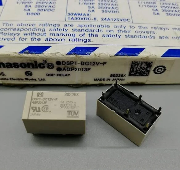 5 шт./лот DSP1-DC5V-F DSP1-DC12V-F DSP1-DC24V-F 5A AGP2013 AGP2014 AGP2019F 6-контактное реле оригинал