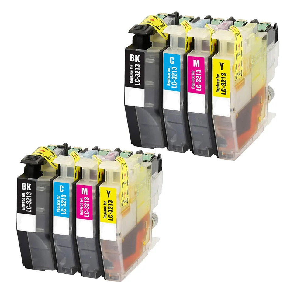8PK совместимый для Brother LC3213 чернильный картридж костюм MFC-J890DW MFC-J895DW DCP-J772DW и т. Д. |