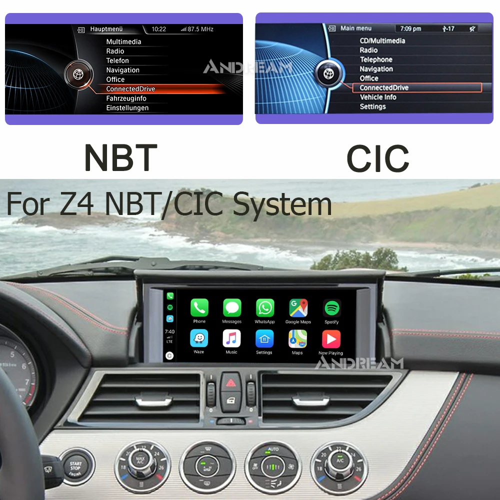 Bmw Z4 E71 CarPlay bmw мини беспроводной apple Carplay для E70 E90 E92 CIC nbt система F3x F10 F11 Android