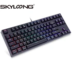 USB механическая клавиатура Skyloong GK87, игровая клавиатура с ABS колпачком для настольного ПКноутбука, игровые аксессуары для Overwatch и Steam-геймеров
