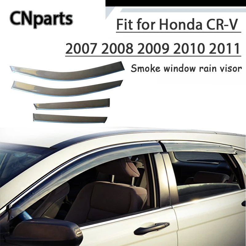 

Автозапчасти 4 шт. ABS для Honda CR-V 2007 2008 2009 2010 2011 автомобильный козырек для дыма Сохраняет свежий воздух конвекционные аксессуары