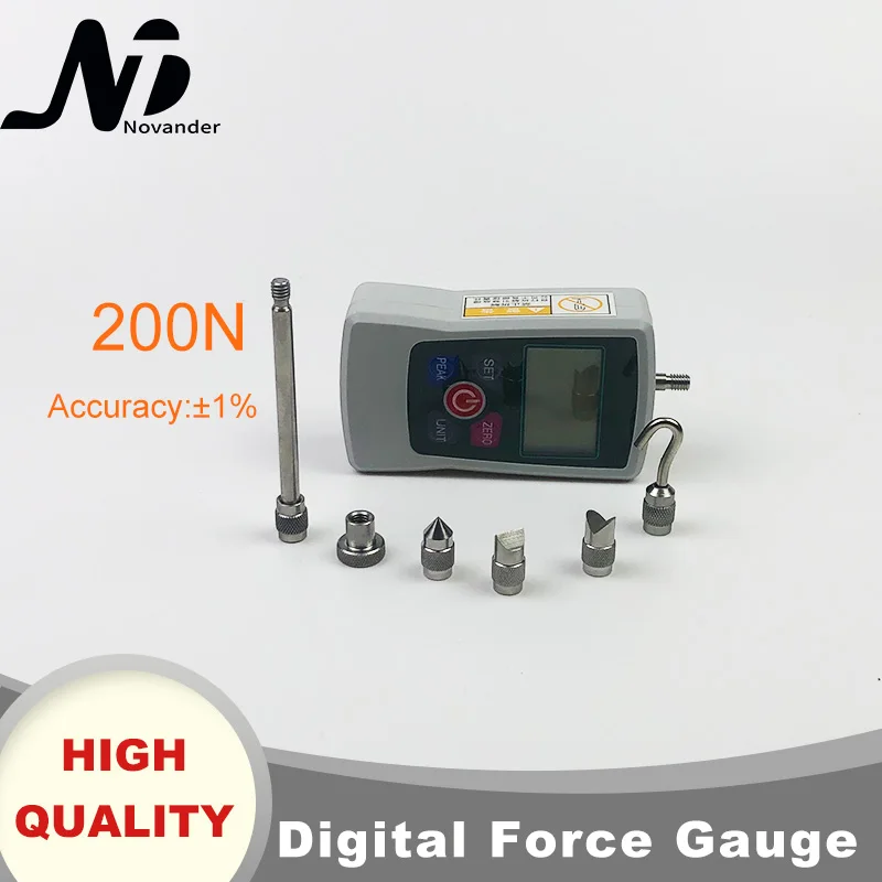 Medidor de Força Frete Grátis Digital Portátil Push And Pull Tester Medidor Força 200n – 20kg 45lb