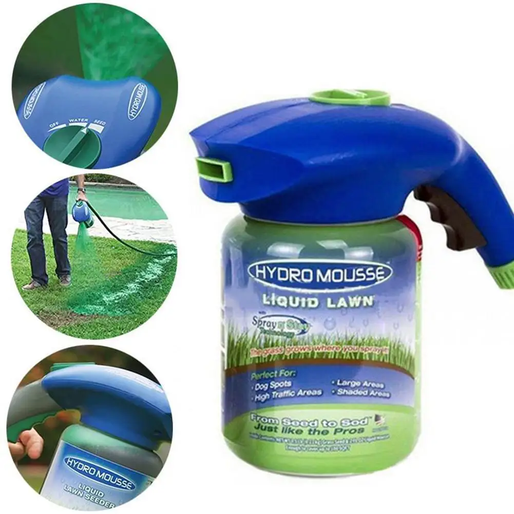 

Gardening Watering Seed Sprinkler Lawn Hydro Mousse Household Hydro Seeding System Grass Liquid Spray Device Seed Lawn Care