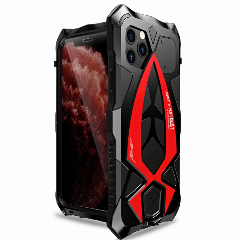 Чехол для iPhone 11 Pro XS Max XR металлический армированный чехол LUPHIE Rosdster крутой