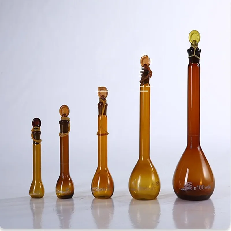 

Volumetric flask Brown high borosilicate glass laboratory 5ml-1000ml